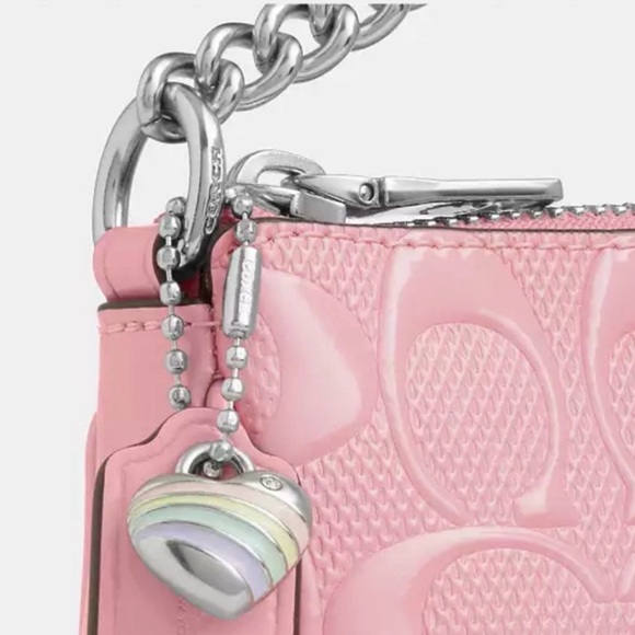 Coach Nolita 19 In Signature Leather With Heart Charm - Picture 2 of 3